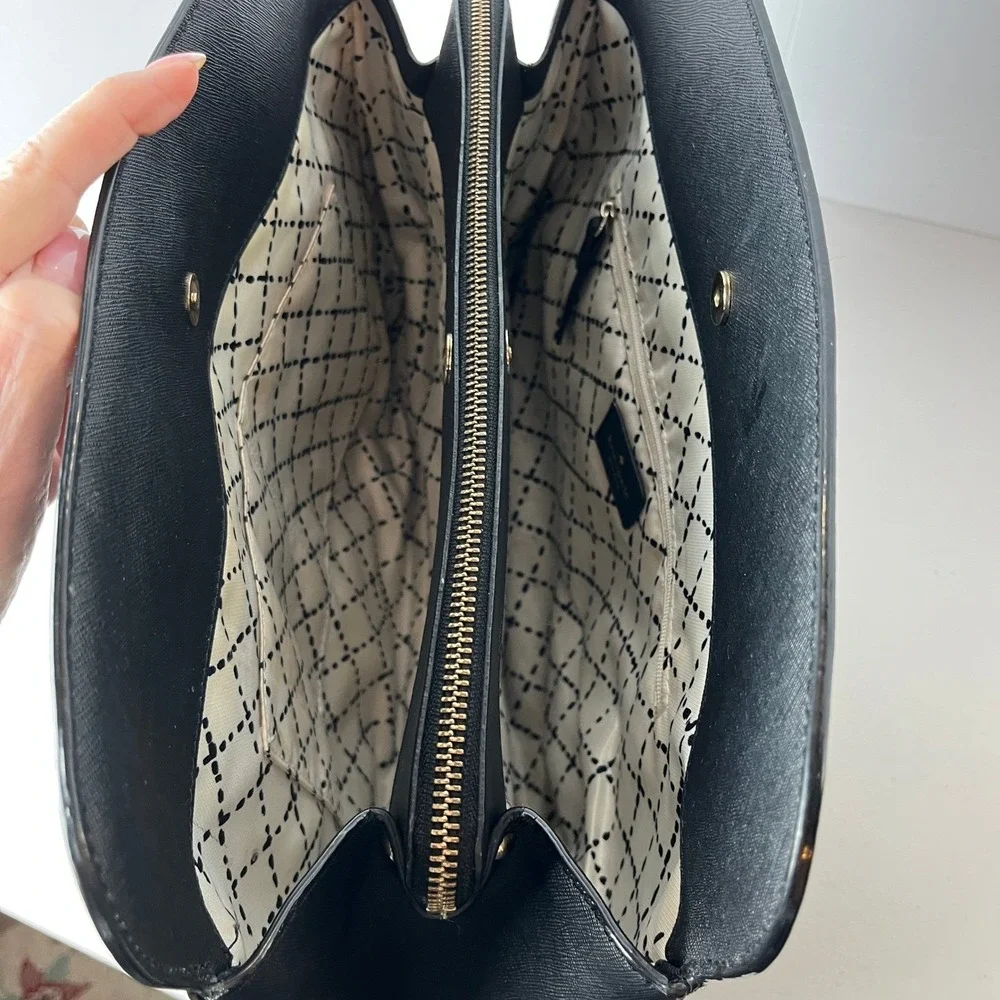 Kate Spade Newbury Lane Briar‎ Tote Black Saffiano Leather Work Bag Large